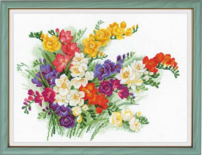 click here to view larger image of Freesia (counted cross stitch kit)