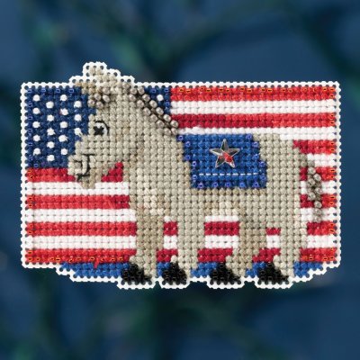 click here to view larger image of Patriotic Blue (counted cross stitch kit)