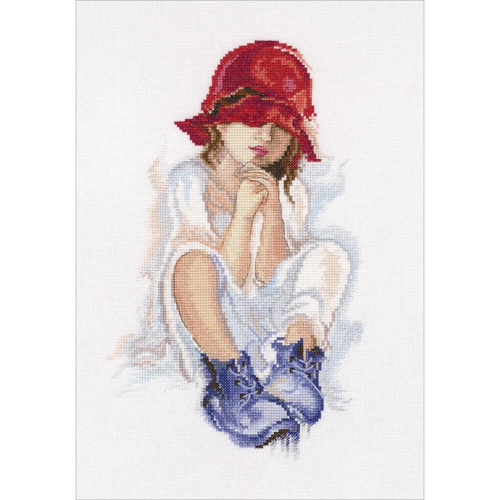 click here to view larger image of Girl Dreaming (counted cross stitch kit)