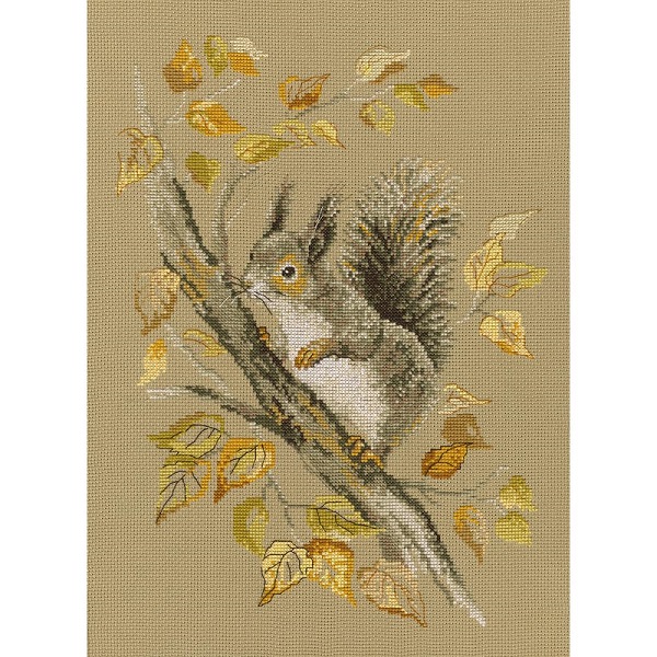 click here to view larger image of Autumn Story (counted cross stitch kit)