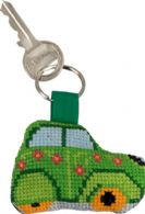 click here to view larger image of Green Citroen Keyring (counted cross stitch kit)
