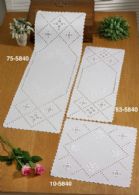 click here to view larger image of Hardanger Roses Table Runner (Upper Right) (Hardanger and Cut Work)