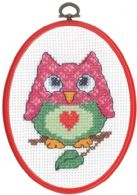 click here to view larger image of Owl - My First Kit (counted cross stitch kit)