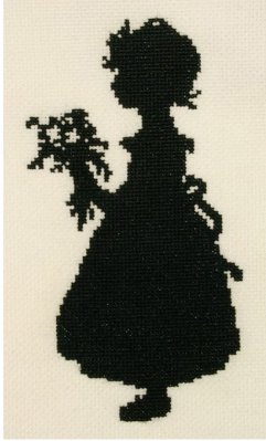 click here to view larger image of Girl With Flowers (counted cross stitch kit)