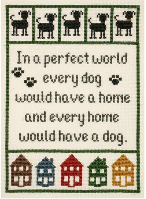 click here to view larger image of Dog Lovers Sampler (counted cross stitch kit)
