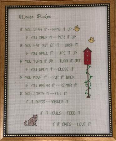 click here to view larger image of House Rules (chart)