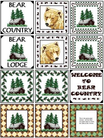 click here to view larger image of Needle Block Wonders 06 - Bear Country (chart)