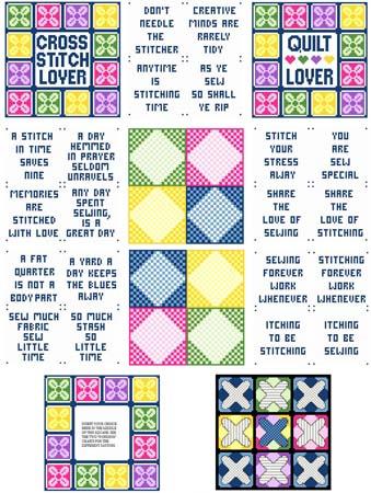 click here to view larger image of Needle Block Wonders 07 - Quilt/Cross Stitch Lover (chart)