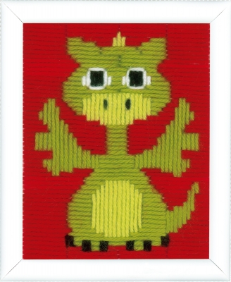 click here to view larger image of Little Dragon (Long Stitch) (counted cross stitch kit)