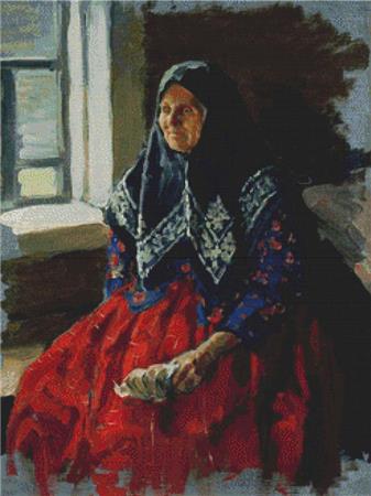 click here to view larger image of Portrait Of An Old Woman  (Ivan Kulikov) (chart)