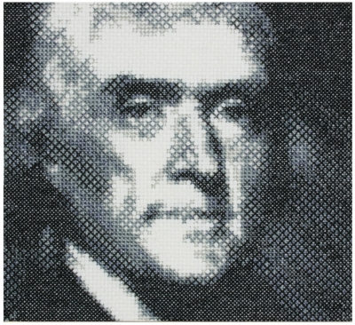 click here to view larger image of Thomas Jefferson (counted cross stitch kit)