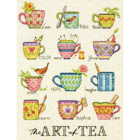 click here to view larger image of Art Of Tea (counted cross stitch kit)