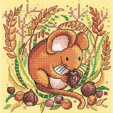 click here to view larger image of Mouse - Woodland Creatures (27ct) (counted cross stitch kit)