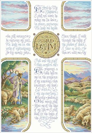 click here to view larger image of 23rd Psalm (chart)