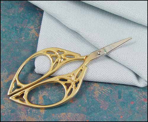 click here to view larger image of Gold Butterfly Embroidery Scissors (accessory)
