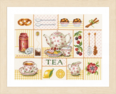 click here to view larger image of Tea Party (counted cross stitch kit)