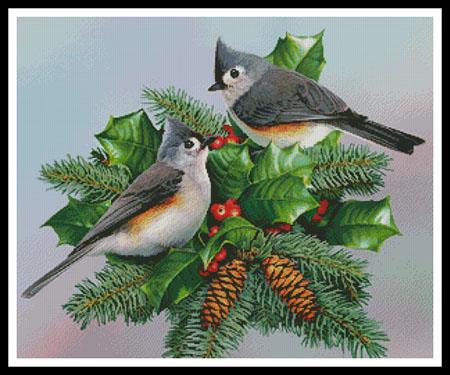 click here to view larger image of Titmouse And Holly  (Russell Cobane) (chart)