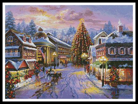 click here to view larger image of Christmas Eve In The Village  (Nicky Boehme) (chart)
