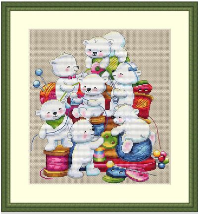click here to view larger image of Little Helpers (counted cross stitch kit)