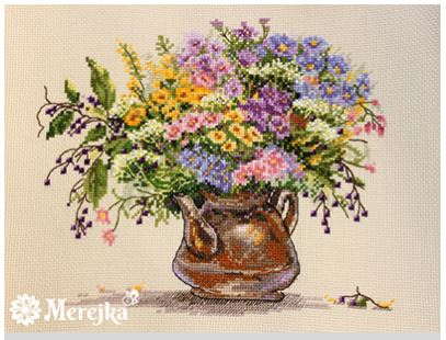 click here to view larger image of Wild Flowers (counted cross stitch kit)