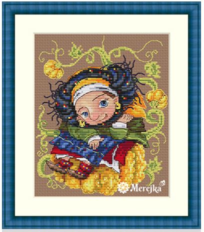 click here to view larger image of Pumpkin (counted cross stitch kit)
