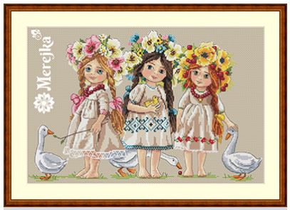 click here to view larger image of Friends (counted cross stitch kit)