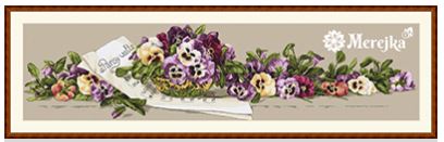 click here to view larger image of Pansy Waltz (counted cross stitch kit)