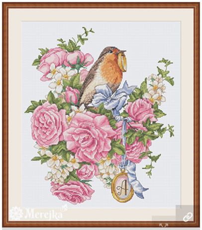 click here to view larger image of Wedding Ring For Him (counted cross stitch kit)