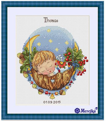 click here to view larger image of Lullaby for Son (counted cross stitch kit)