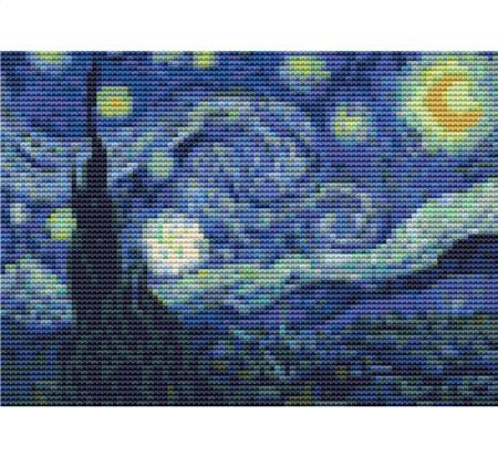 click here to view larger image of Starry Night , The - Mini Chart (Vincent Van Gogh) (chart)