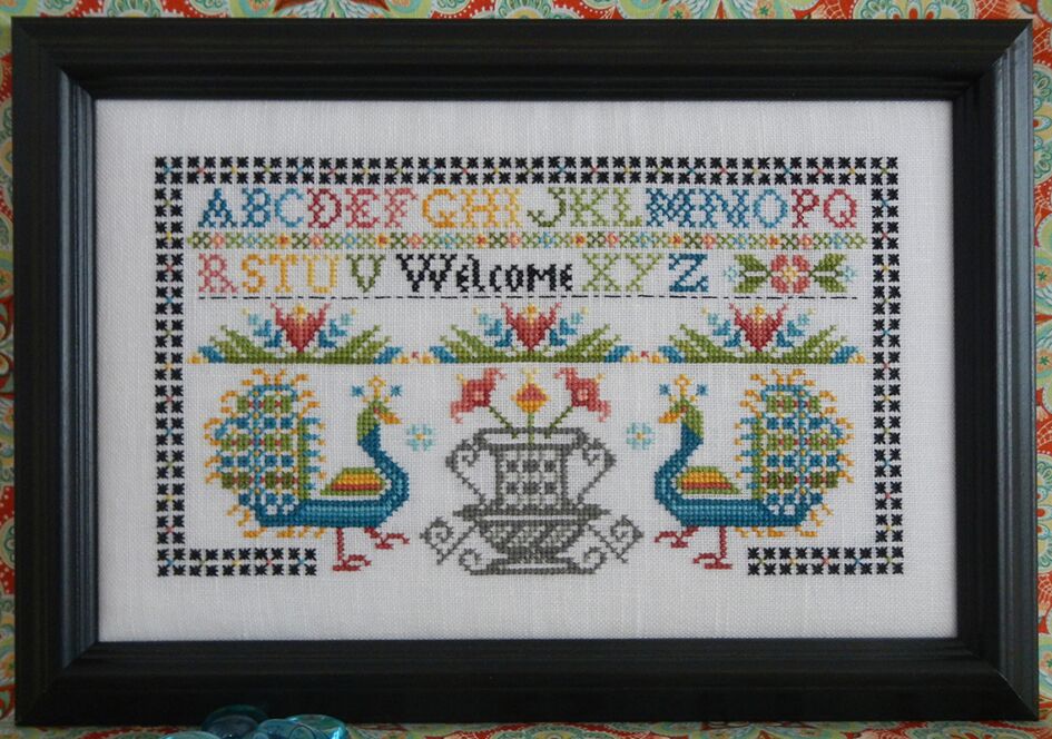 click here to view larger image of Peacock Welcome Sampler (chart)