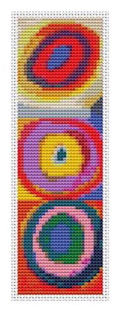 click here to view larger image of Squares With Concentric Circles - Bookmark (Wassily Kandinsky) (chart)