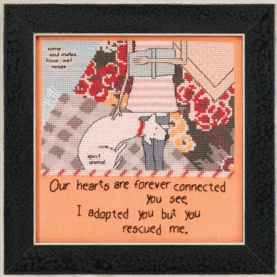 click here to view larger image of You Rescued Me - Curly Girl (counted cross stitch kit)