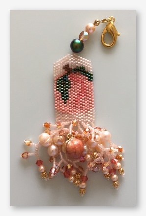 click here to view larger image of Just Peachy Fob (bead kit)