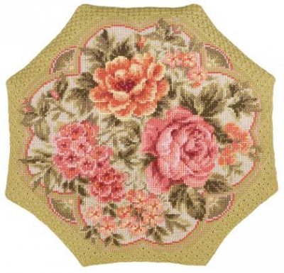 click here to view larger image of Evening Garden Cushion (counted cross stitch kit)
