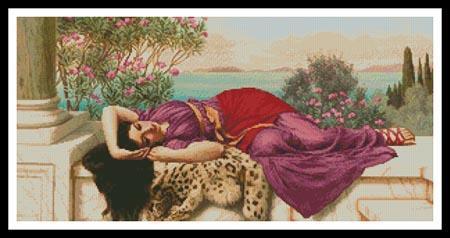 click here to view larger image of Sweet Idleness  (John William Godward) (chart)