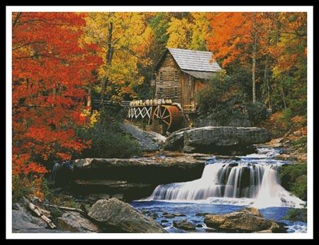 click here to view larger image of Glade Creek Grist Mill - Large  (Robert Glusic - Corbis) (chart)