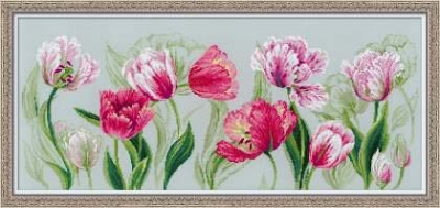 click here to view larger image of Spring Tulips (counted cross stitch kit)