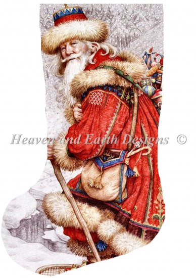click here to view larger image of Stocking Father Christmas With Toys (chart)