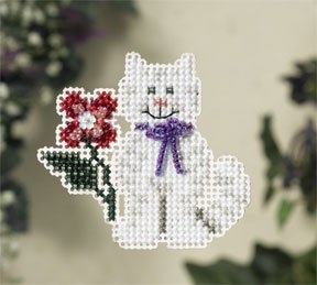 click here to view larger image of Tropical Kitty (counted cross stitch kit)