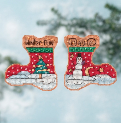 click here to view larger image of Winter Fun Stocking - Stitcks Kits (counted cross stitch kit)