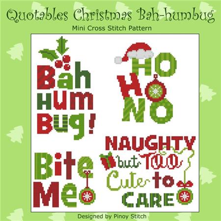 click here to view larger image of Quotables Christmas Bah Humbug (chart)