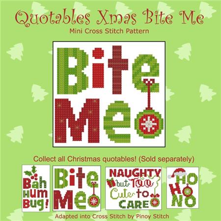 click here to view larger image of Quotables Christmas - Bite Me (chart)