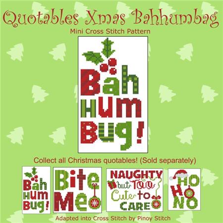 click here to view larger image of Quotables Christmas - Bahhumbug (chart)