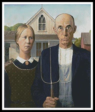 click here to view larger image of American Gothic  (Grant Wood) (chart)