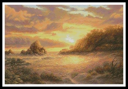 click here to view larger image of Coastal Sunset  (Chuck Pinson) (chart)