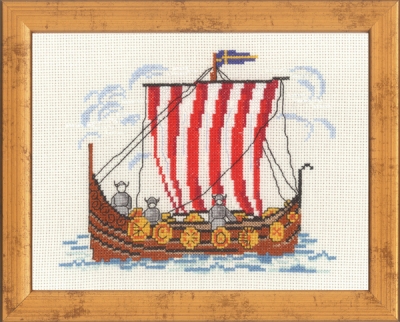 click here to view larger image of Viking Ship (counted cross stitch kit)