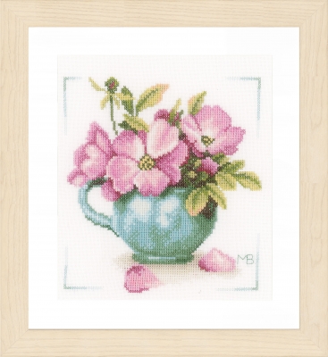 click here to view larger image of Wild Roses - Marjolein Bastin (counted cross stitch kit)