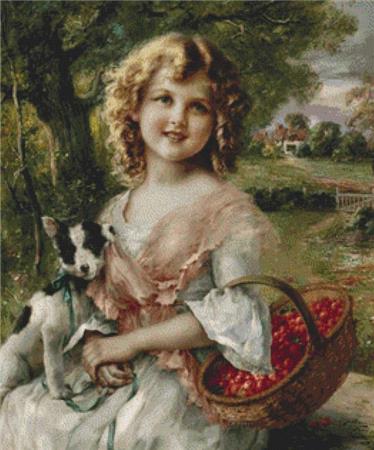 click here to view larger image of Girl With Cherry (chart)