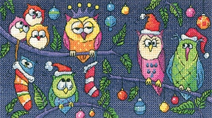 click here to view larger image of Christmas Owls - Birds Of A Feather (chart only) (chart)